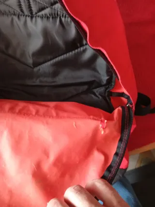 Mochila Lotto Roja y Negra