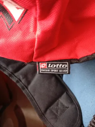 Mochila Lotto Roja y Negra