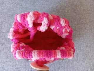 Borsetta manici gatto rosa