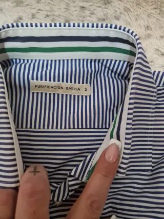 Camisa Purificacion Garcia Talla L Rayas