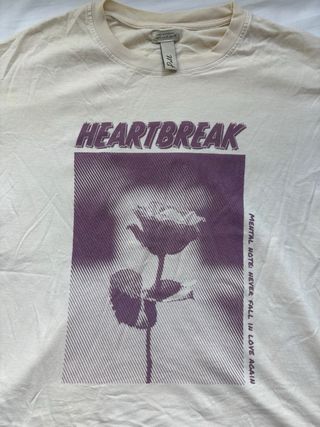 Camiseta dibujo flor Talla S