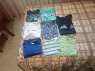 Lote 8 Camisetas Manga Corta Niño 8/10 Años