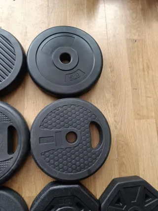 Mancuernas económicas (15-16kg en discos)