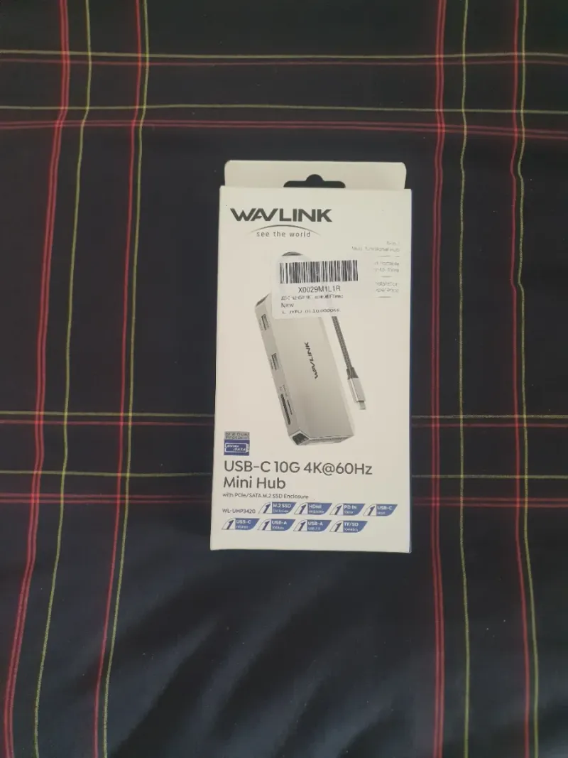 Hub Mini WAVLINK USB-C 10G 4K@60Hz