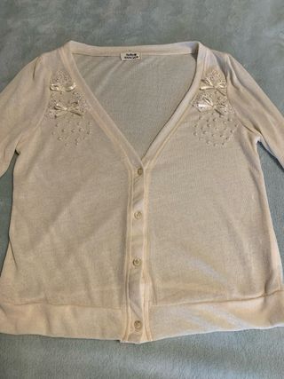 Cardigan panna pizzo Molly Bracken