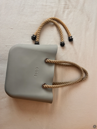 Bolsa Obag Gris con Asas y Forro