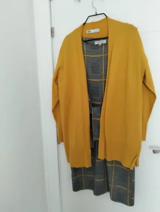 Jersey Zara Amarillo Talla S Oversize