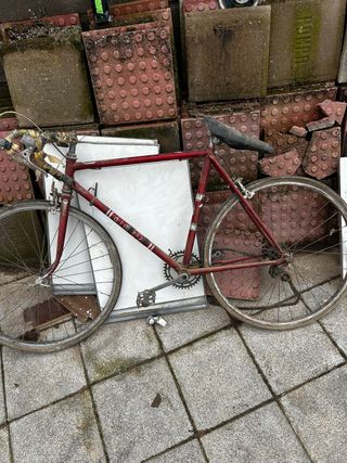 Bicicleta Gimson carretera antigua