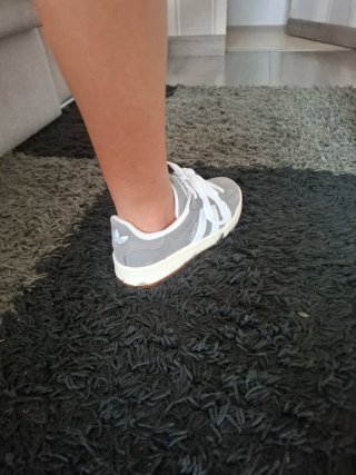Zapatillas campus Adolescente Gris/Blanco