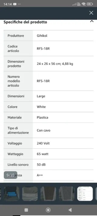 Raffreddatore aria ufficio/stanze piccole