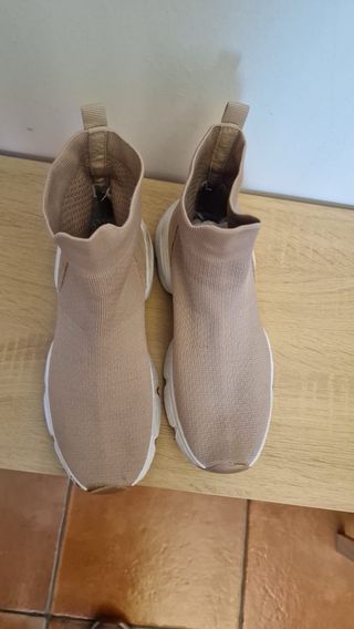 Zapatillas deportivas mujer beige talla 38