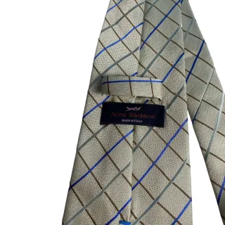 Cravatta Nino Salzano Beige/Blu