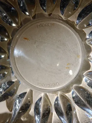 Cenicero cristal vintage años 50