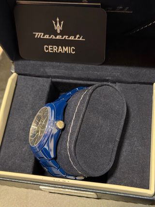 Orologio Maserati Automatico in Ceramica Blu