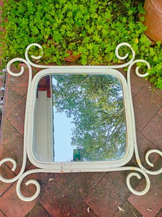 Specchio in bambù 50x50