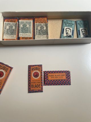 Lote indivisibleCuchillas Afeitar Rubie y Gillette