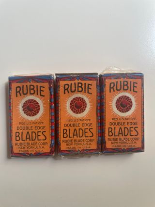 Lote indivisibleCuchillas Afeitar Rubie y Gillette