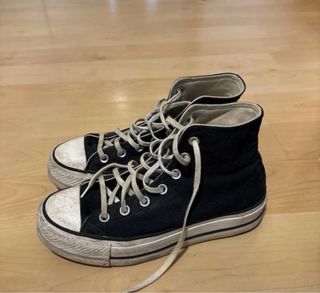 Converse plataforma negras