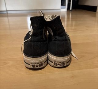 Converse plataforma negras