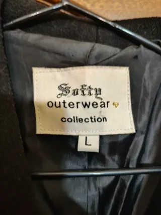 Abrigo  Negro Talla L