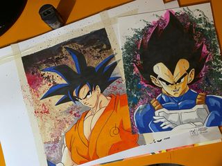Disegno Goku e Vegeta