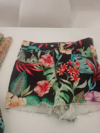 Chaqueta tejana+ pantalon tejano Zara estampada