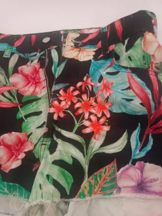 Chaqueta tejana+ pantalon tejano Zara estampada