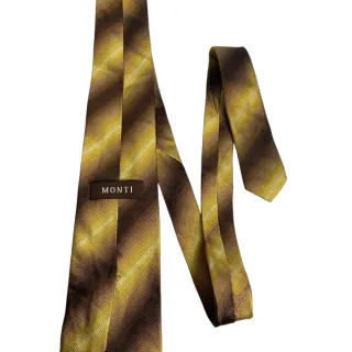 Cravatta MONTI Vintage Marrone Oro
