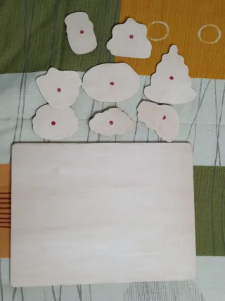 Rompecabezas madera comida bebés con agarres