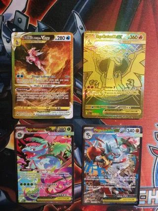 Pokemon charizard, lucario, venusaur y palkia Esp