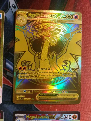 Pokemon charizard, lucario, venusaur y palkia Esp