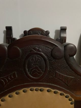 Mesa comedor madera maciza extensible y 6 sillas