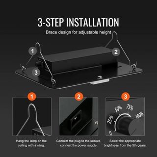 Luz de Cultivo LED, 150W Espectro Completo Regulable, Lámpara de Crecimiento de Diodos Samsung 2B1B para Plantas de Interior, Plántula, Vegetación y Floración en Invernadero, Control en Cadena par...