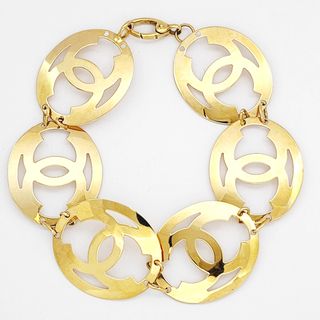 Pulsera Chanel Oro 18k Logo Ovalado