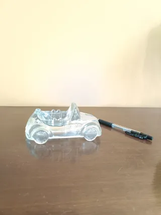 Cenicero Coche Cristal Vintage