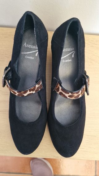 Zapatos Asensio Mujer Talla 39 Negro