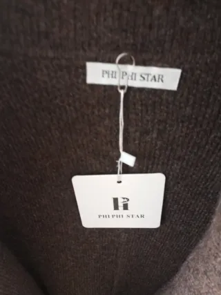 Chaqueta larga marrón con bolsillos Me costó 67. N