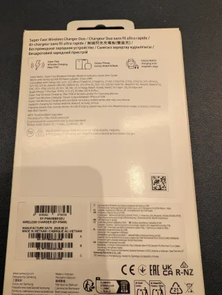 Cargador Samsung Super Fast Wireless Charger Duo