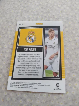 Carta Toni Kroos Real Madrid Edición Limitada