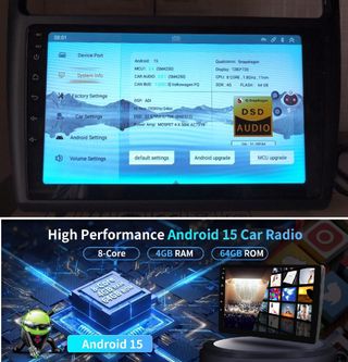 Autoradio Android 15 4+64GB VW Polo