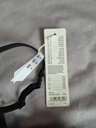 Sujetador negro con encaje