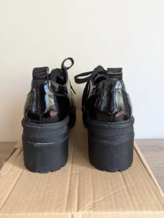 Mocasines Negros Plataforma ASOS Mujer