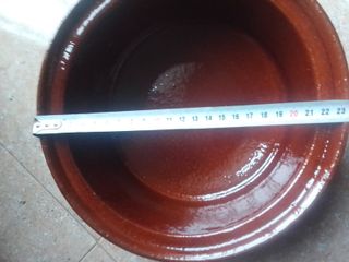 Teglie di terracotta con coperchio