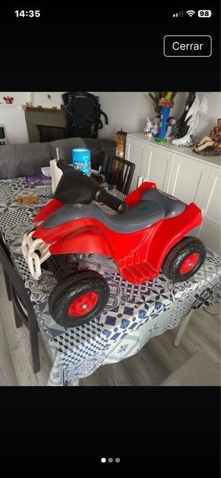 Quad eléctrico infantil rojo