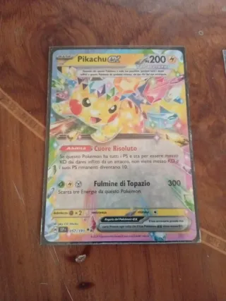 Carta Pokémon Pikachu EX Teracristal 200 HP