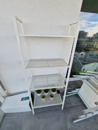 Balcony metal shelf
