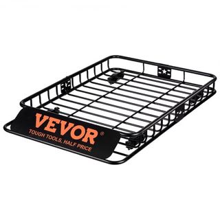 Baca de Techo para Carga, 130.5 x 91.5 x 12.7 cm Transportador de Carga de Techo con Bolsa de Carga Impermeable de 15 Pies Cúbicos, Capacidad de 90 kg Transportador Universal para SUV, Camión