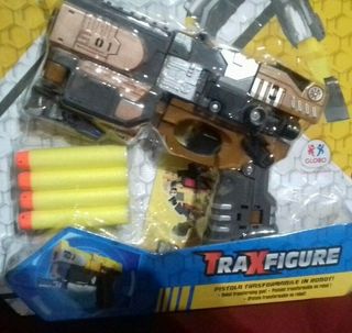 transformer Pistola TraxFigure Trasformabile Robot