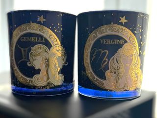 Coppia porta candela Vergine e Gemelli