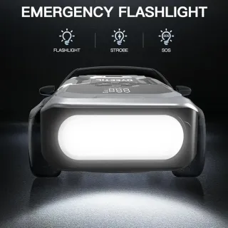 Arrancador Batería y Compresor 6000A 2 en 1